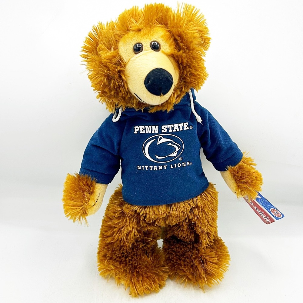 Penn State University Plush Bear with‎ Blue Hoodie PSU 13" H